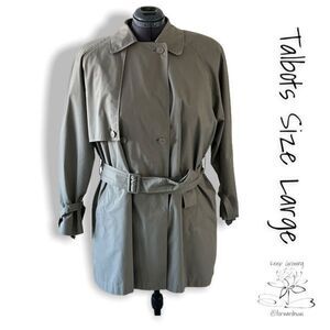 Timeless Elegance: Talbots Size Large Trench Coat